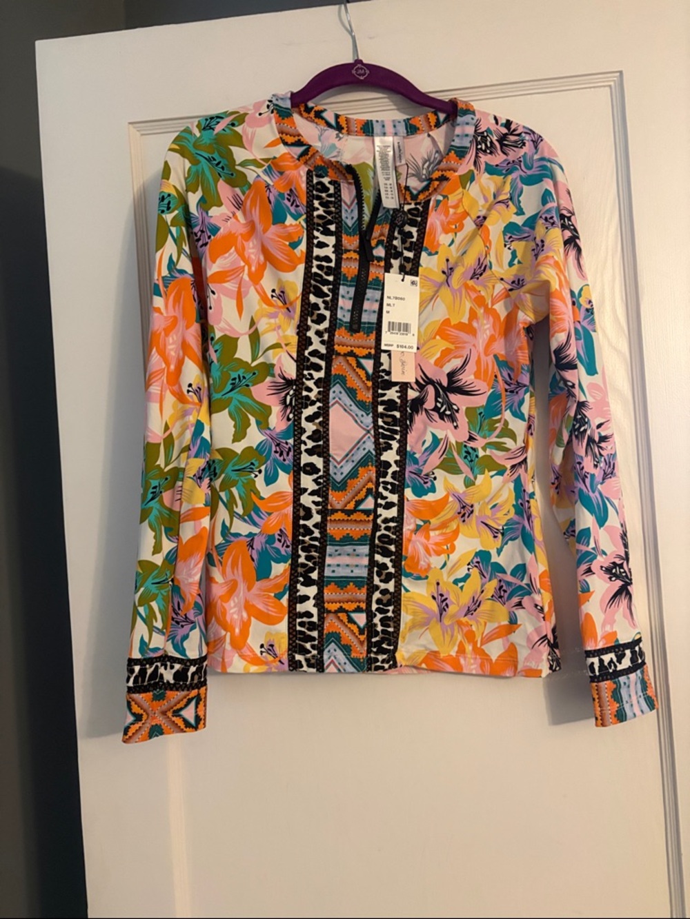 Nanette Lepore Floral Swim Coverup in Orange, Pink, Green, Blue